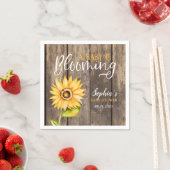 Country Sunflower Baby Dusche Serviette (Beispiel)