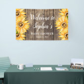 Country Sunflower Baby Dusche Willkommen Banner (Messeveranstaltung)