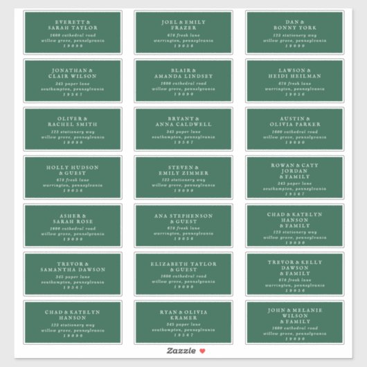 Country Sunflower Coordinated Guest Address Labels (Blatt)