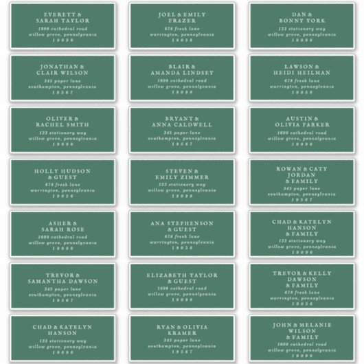 Country Sunflower Coordinated Guest Address Labels (Vorderseite)