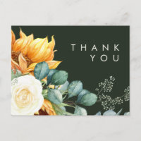 Country Sunflower | Dark Green Wedding Danke