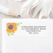 Country Sunflower Foliage Hochzeitsstimmung Rückse (Insitu)