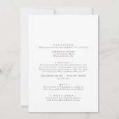 Country Sunflower Front and Back Wedding Einladung (Rückseite)