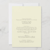 Country Sunflower | Gelbe Vorder - und Rückseite Einladung (Rückseite)