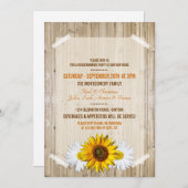 Country Sunflower Housewarming Party Einladung (Vorne/Hinten)