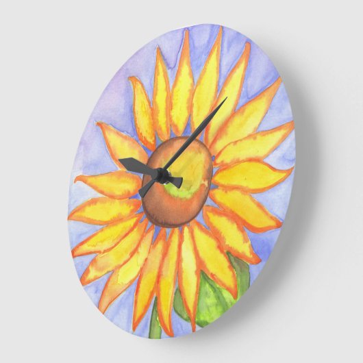 Country Sunflower Kitchlock Große Wanduhr (Winkel)