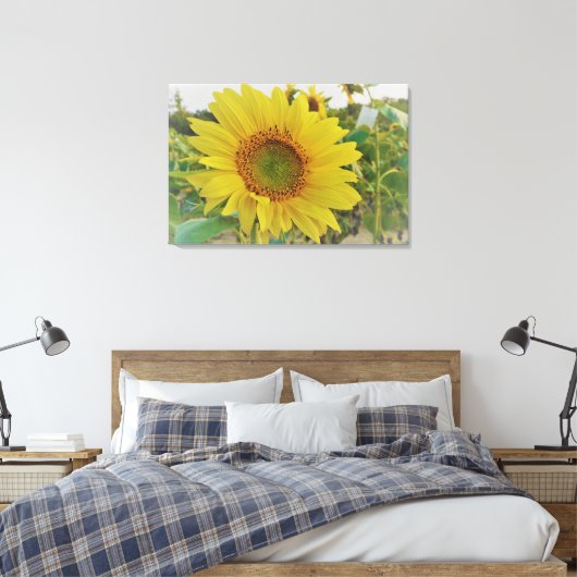 Country Sunflower Leinwanddruck (Insitu (Schlafzimmer))