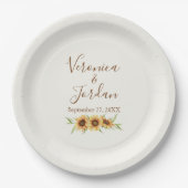 Country Sunflower Pappteller (Vorderseite)