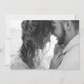 Country Sunflower Script mit horizontalem Foto Save The Date (Rückseite)