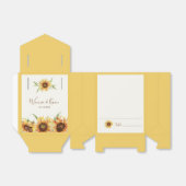 Country Sunflower Wedding Geschenkschachtel (Ungefaltet)