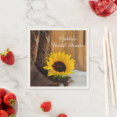 Country Sunflower Western Brautparty Serviette (Beispiel)