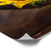 Country Sunflower Western Hochzeit Poster (Ecke)