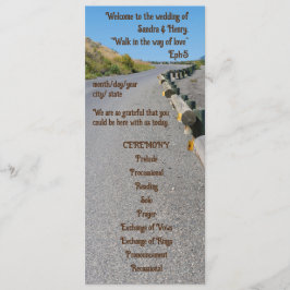 Country Sunflower Western Hochzeitsprogramm Programm