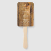 Country Sunflower Western Hochzeitsprogramme Fächer (Rückseite)