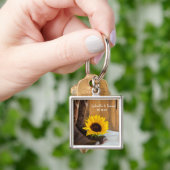 Country Sunflower Western Wedding Schlüsselanhänger (Hand)