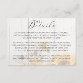 Country Sunflower White Barn Wood Wedding Details Begleitkarte (Vorderseite)