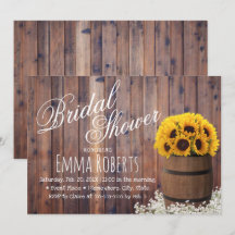 Country Sunflower Wine Barrel Rustikales Brautpart