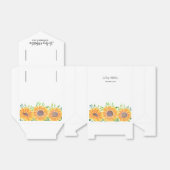 Country Sunflowers Wasserfarbenhochzeit Geschenkschachtel (Ungefaltet)