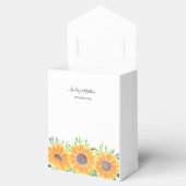 Country Sunflowers Wasserfarbenhochzeit Geschenkschachtel (Geöffnet)