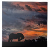 Country Sunrise Fliese (Vorderseite)