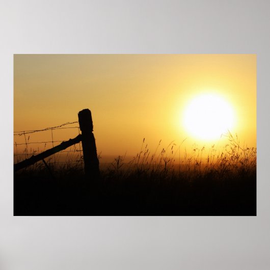 Country Sunrise Poster (Vorne)