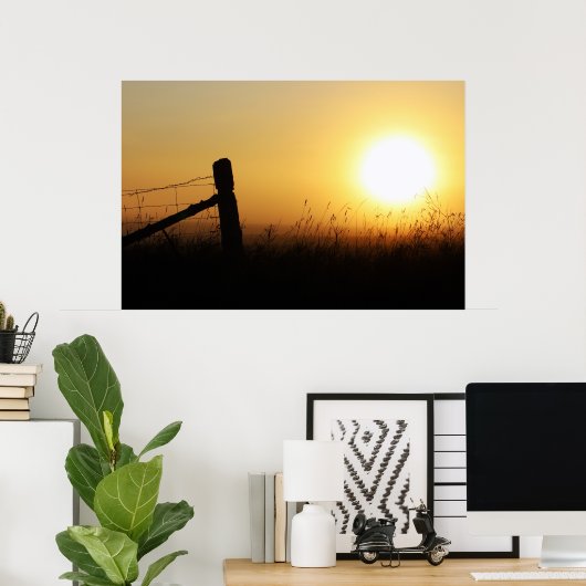 Country Sunrise Poster (Heimbüro)