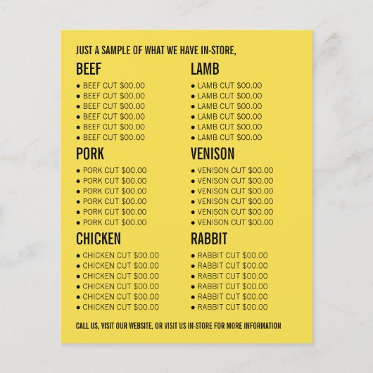 Country Sunset, Bauer & Butcher Werbung Flyer (Hinten)