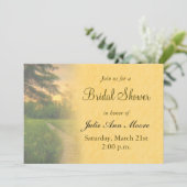 Country Sunset Brautparty Einladung (Stehend Vorderseite)