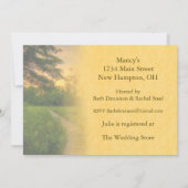 Country Sunset Brautparty Einladung (Rückseite)