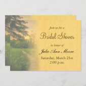 Country Sunset Brautparty Einladung (Vorne/Hinten)