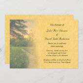 Country Sunset Hochzeit Einladung (Vorne/Hinten)