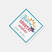 Country Sunshine Quote Western Cowboy Hat Serviette (Ecke)