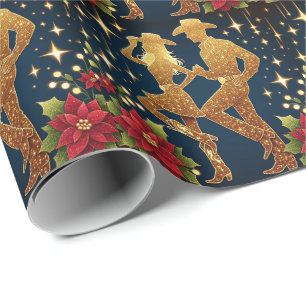 Country Tänzer Weihnachtsfeiertag Gruß Geschenkpapier