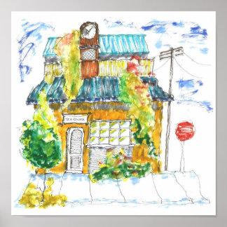 Country Tee House Poster