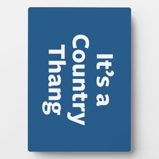 Country Thang Fotoplatte (Vorderseite)