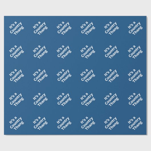 Country Thang Geschenkpapier (Flach)