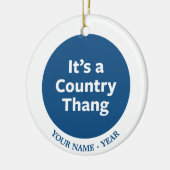 Country Thang Keramikornament (Links)