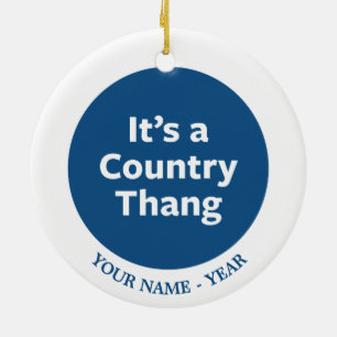 Country Thang Keramikornament