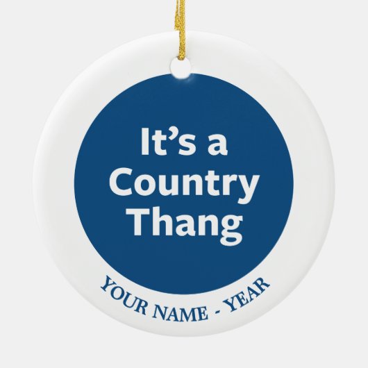 Country Thang Keramikornament (Hinten)
