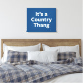 Country Thang Leinwanddruck (Insitu (Schlafzimmer))
