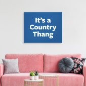 Country Thang Leinwanddruck (Insitu (Wohnzimmer))