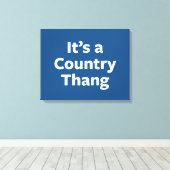 Country Thang Leinwanddruck (Insitu (Holzboden))