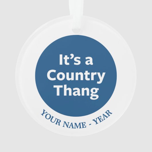 Country Thang Ornament (Rückseite)