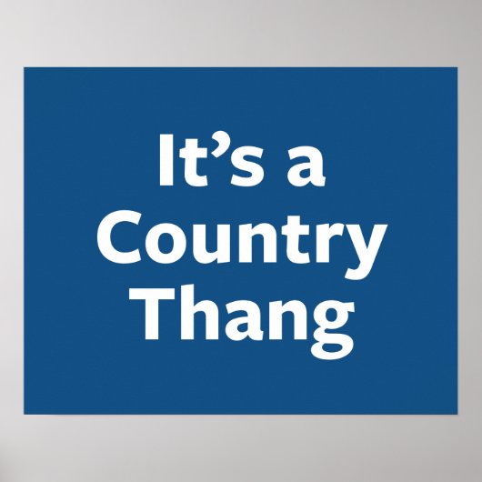 Country Thang Poster (Vorne)
