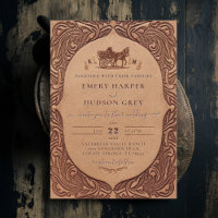 Country Tooling Western Coach Chic Wedding