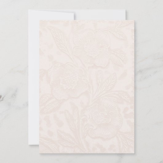 Country Toolted Leather Western Rose Cowboy Weddin Einladung (Rückseite)