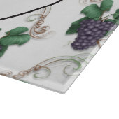 Country Traubenfrucht Küche Glas Schneidebrett (Ecke)