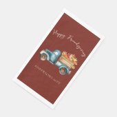 Country Truck Friendsgiving Serviette (Ecke)
