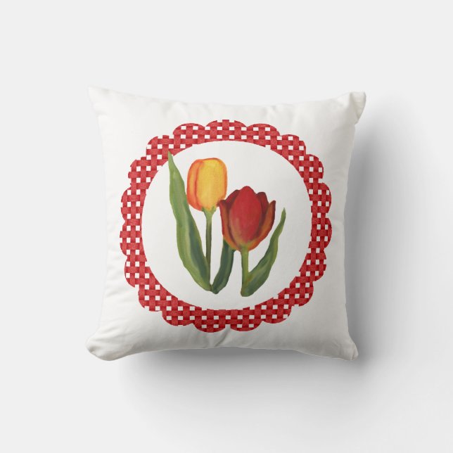Country Tulips Pillow Kissen (Vorderseite)