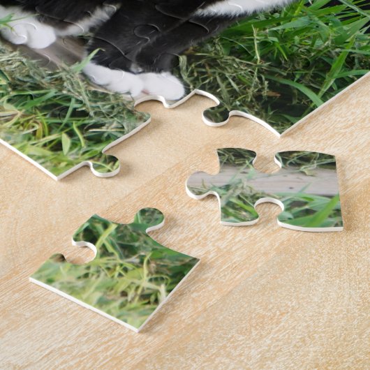 Country Tuxedo Cat Puzzle (Seite)